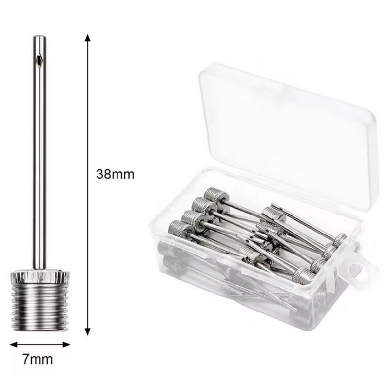 5/10/20PCS Sport Ball Inflating Pump Needle For Football Basketball Soccer Inflatable Air Valve Adaptor Stainless Steel Pump
