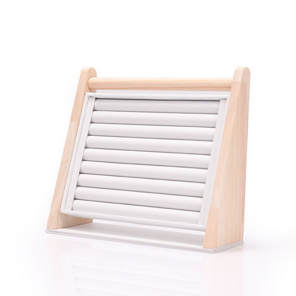 Wood Jewelry Organizer Holder Multi-layers Necklace Shelf Rustic Ring Display Stand  Craft Show