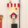 Cute Creative Christmas Tree Cottage Fridge Magnetic Decal with Bell for Home Wall Door Office Whiteboards New Year Decor Gifts