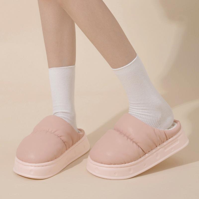 Waterproof cotton slippers women's winter new indoor home household autumn and winter non-slip warm cotton mop men