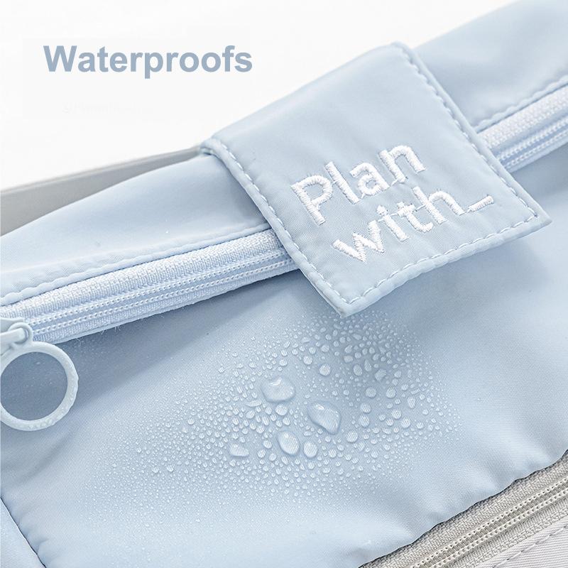 Folding Double Layer Pen Bag Creative Simple Pen Bag Large Capacity Stationery Storage Bag Student Pencil Box Gifts