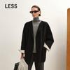 LESS Women's Casual Wool-Cashmere Short Coat