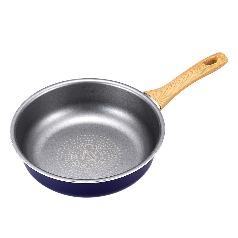 

iMedia Сковорода 26 см Глубокий тип Совместима с индукционными плитами Сковорода с алмазным покрытием Алмазное покрытие Сковорода для жарки Кухонные принадлежности Кухонная утварь Кухонная утварь