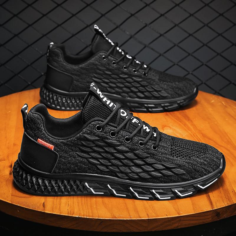 New summer mesh breathable fly-woven sports board shoes kitchen trendy shoes