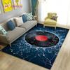 3D Classical Music Vintage Vinyl Record Area Rug Carpet Rug for Living Room Bedroom Sofa Decoration Kid Play Non-slip Floor Mat