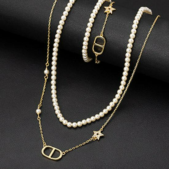 Vintage Bohemian Rainbow Heart Necklace & Diamond-Studded Bracelet Set