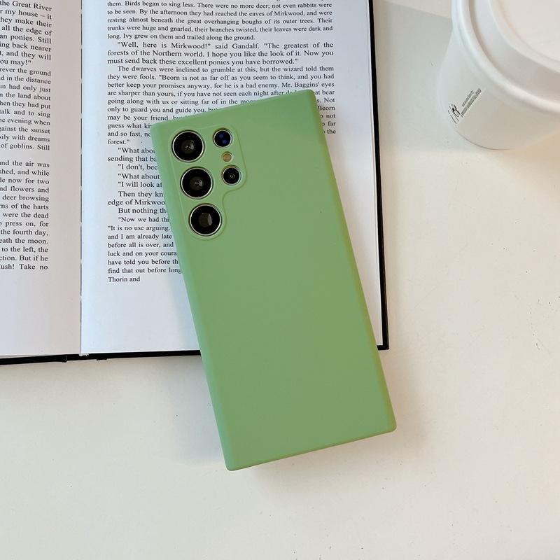 

Подходит для Samsung Galaxy S25 Жидкий силиконовый чехол для мобильного телефона S23 Ultra Полностью закрывающий противоударный чехол Мягкий чехол 24 S22Ultra