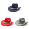 Classic Wool Felt Fedora Hat With Wide Brim For Summer Stylish Men Women