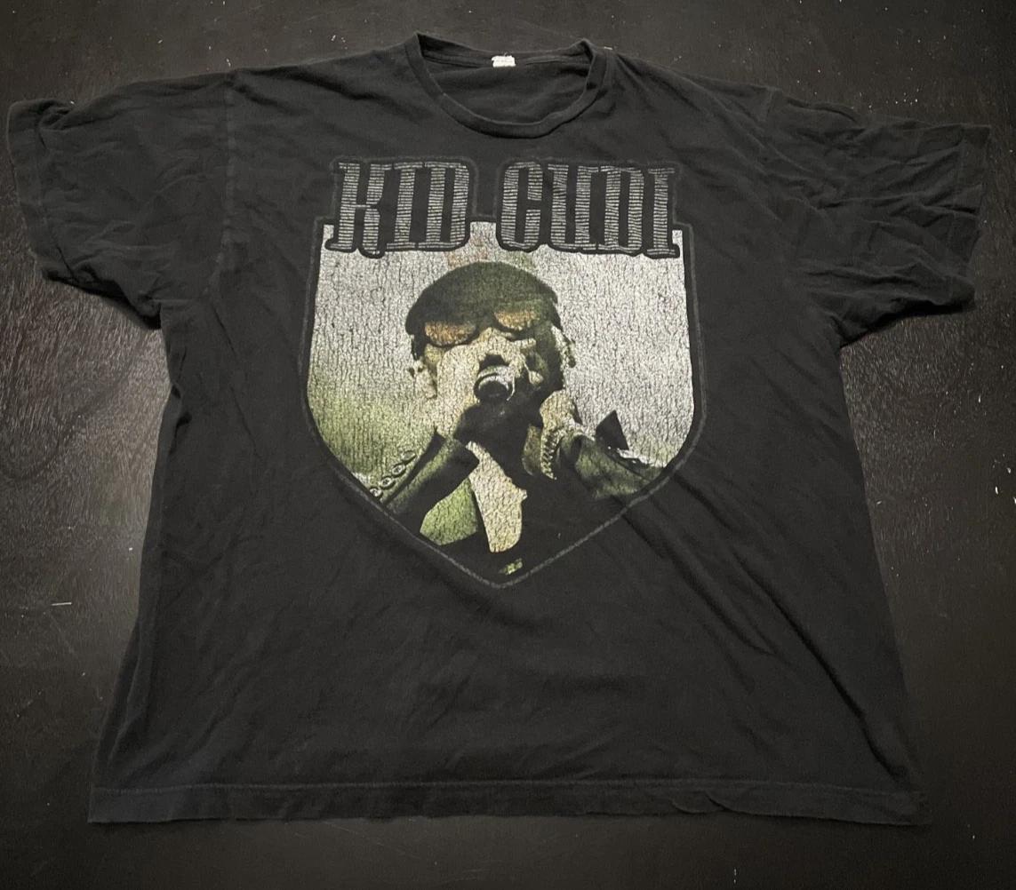 

Kid Cudi Music 100% Cotton T-shirt Mens Tees Top, Black, Size: XL XL