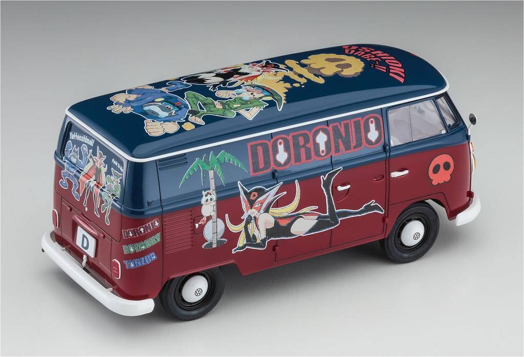 Hasegawa Time Bokan Series Yatterman Volkswagen Type 2 Delivery Van Dronbo Gang Plastic Model SP597 1/24