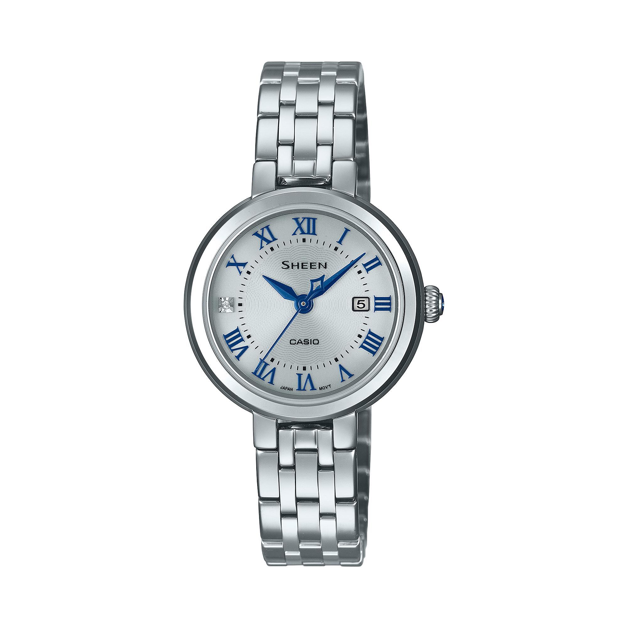 

Casio Sheen Women s Stainless Steel 50M Water Resistant Analog Quartz Watch SHS-4530D-7A білий