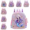Kuromi Melody Mermaid Backpack For Girls With Durable Nylon And Air Cushion Straps For Education