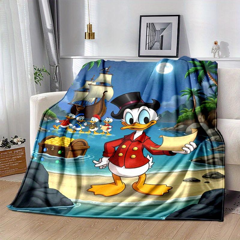 1pc, Disney's Scrooge McDuck Treasure Map Blanket, Perfect for All Seasons, Home Decoration, Blanket, Versatile & Cozy for Bedroom, Living Room, Trave