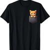 Cat In Pocket Shirt for Kids, Boys, Girls, Women, Men T-Shirt