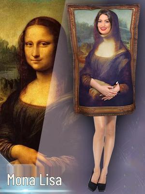 Mona Lisa Retro Cosplay Jumpsuit for Halloween Party