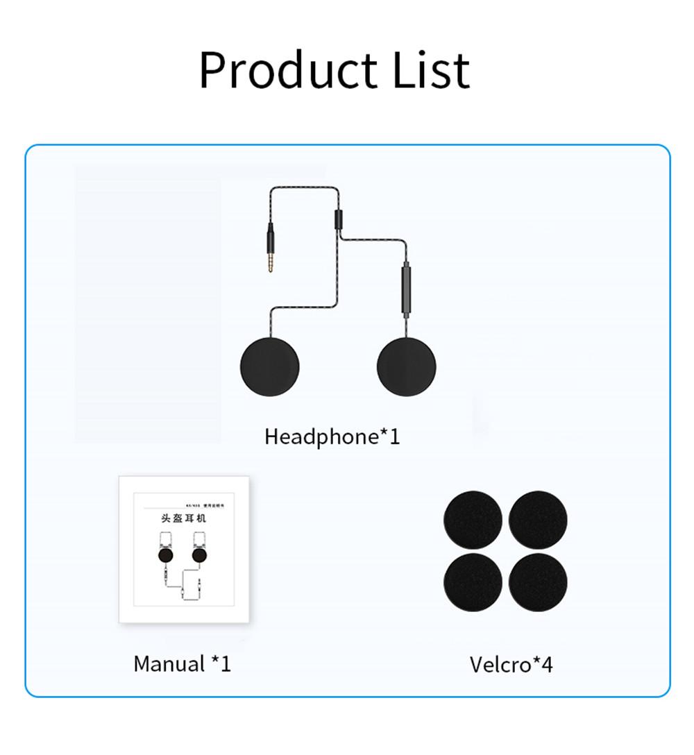 

Мотоциклетный шлем гарнитура с двумя динамиками плетеные наушники вкладыши плоские наушники с оголовьем 3,5 мм стерео штекер аксессуары для мото