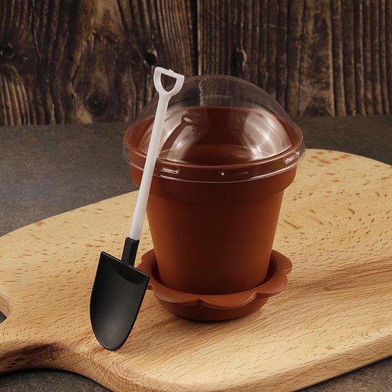 Bonsai Mousse Dessert Cup Wood Crumb Cake Pot for Pudding, Ice Cream, Jelly & Yogurt