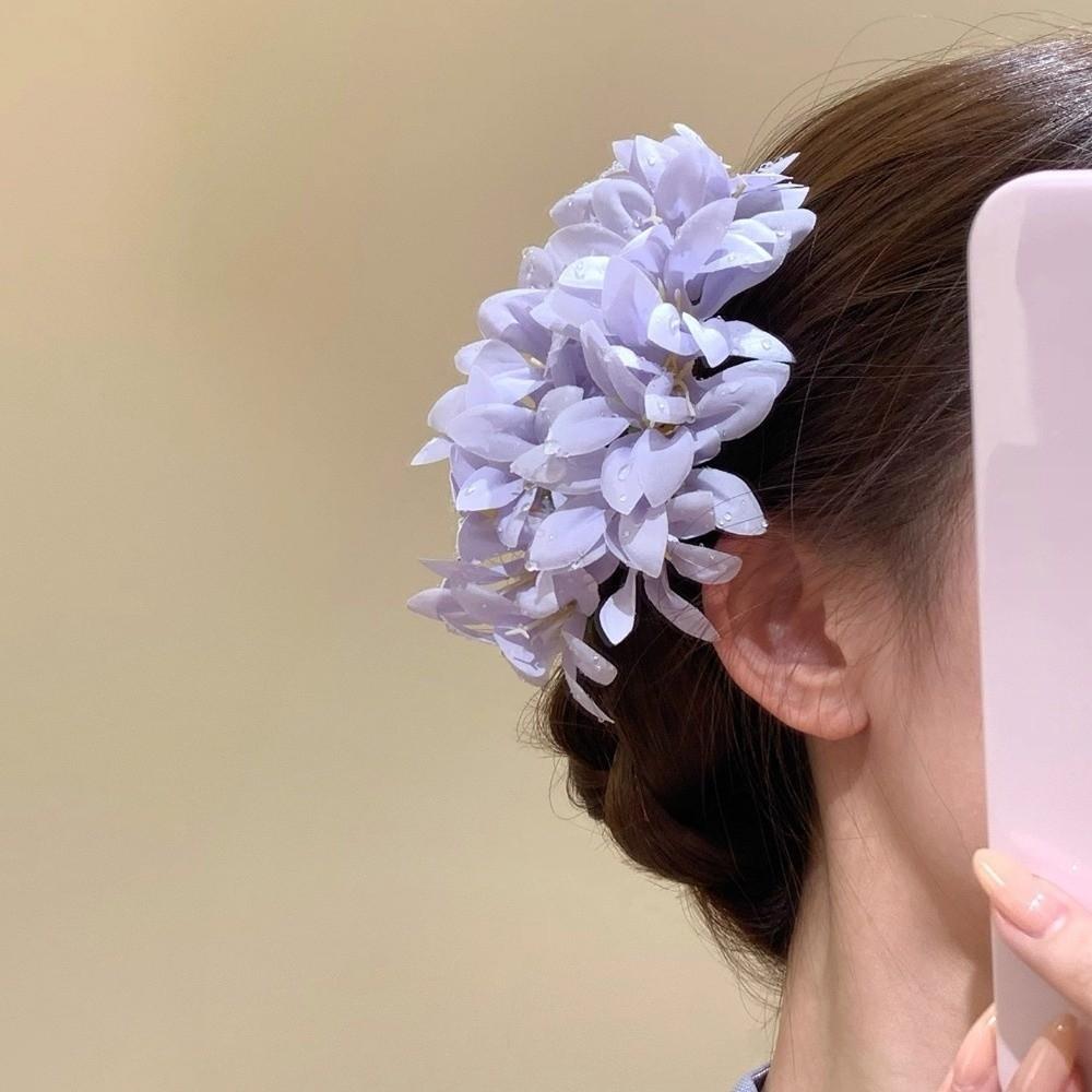 Large Flower Hair Stick Fairy Thai Hair Fork Elegant Chinese Style Side Clip  Bridesmaid