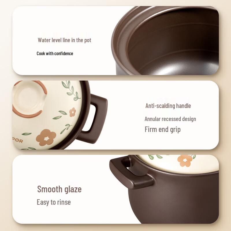 SUPOR 6L Zisha Clay Casserole Pot
