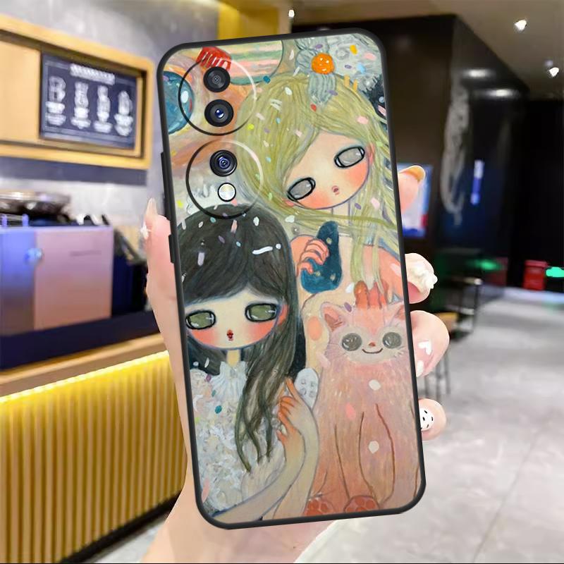 Cartoon Aesthetic Aya Takano For Honor Magic 8 7 6 Pro Case For Honor 200 400 50 70 90 Lite X8c X8b X9a X9b X9c X9d Win RT