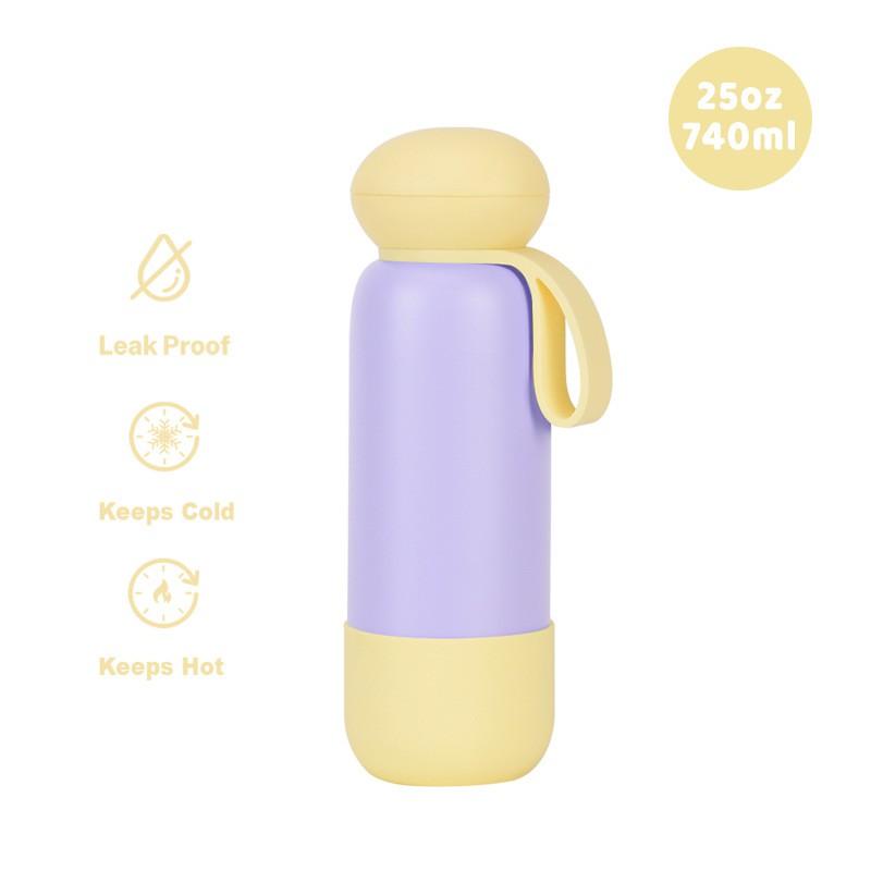 740 ml nerūsējošā tērauda vakuuma izolēta