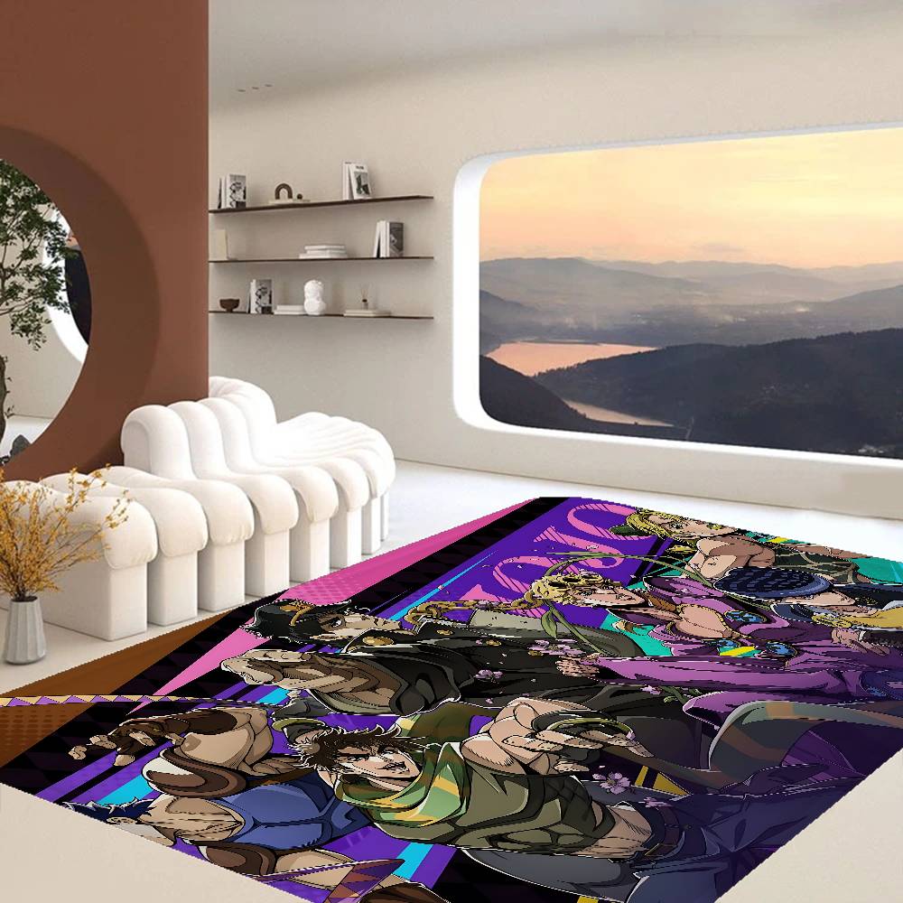 J-JoJo's Bizarre Adventure Teppich Nordischer Stil Haus Fußmatte Badezimmer-Toilettenmatten Schlafzimmer Hotel Dekor Matte