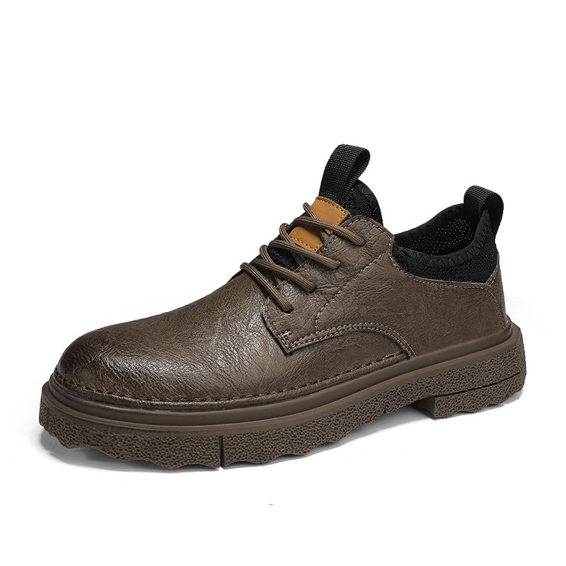 

Fashion Fashion Mens Retro Ankle Genuine Leather Boots 39