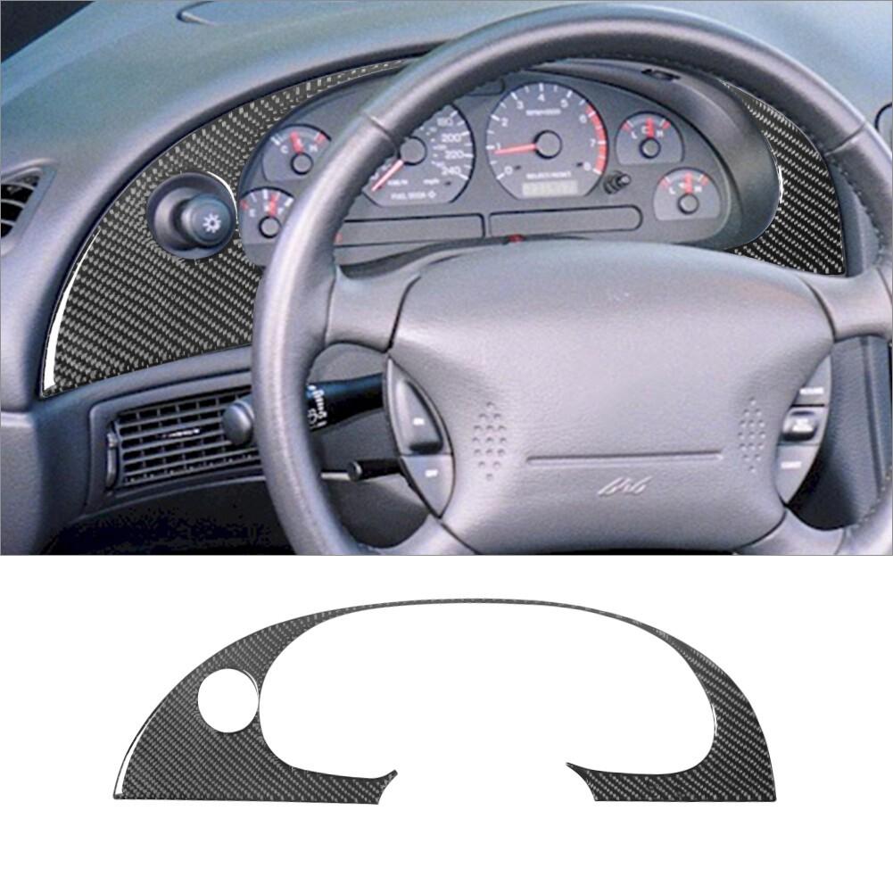 For Ford Mustang 2001-2004 Carbon Fiber Interior Speedometer Surround Cover Trim