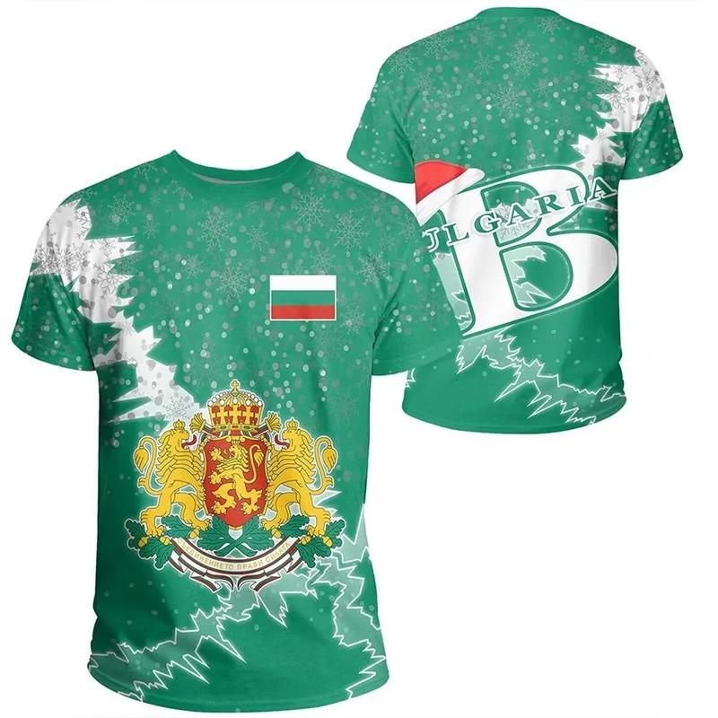 

Bulgaria Flag Men Women T-shirt 2024 New Fashion Bulgarian National Emblem 3D Print O Neck Tee Shirts Casual Oversized Tops 4XL 6XL