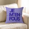 Je Men Fous French Quote Pillow Cushion Cover Pillowcase Living Room Sofa Home Decor Customized