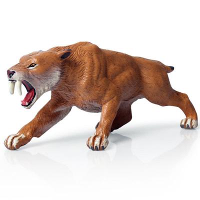 Realistic Saber Lion Tiger Wild Animal PVC Solid Figurine Kids Educational Toy