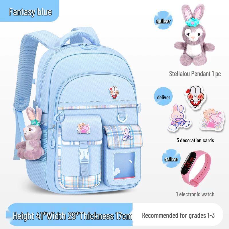 Qinli Girls Ultra-Light Ergonomic School Backpack Small