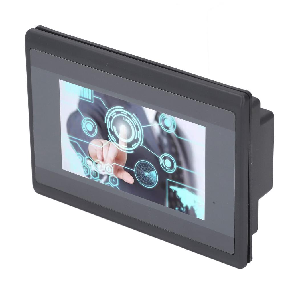 HMI PLC Touch Screen with 2 Way K Type Thermocouple Relay Output DC24V 12 In 10 Out 4.3 Inch LCD Scr