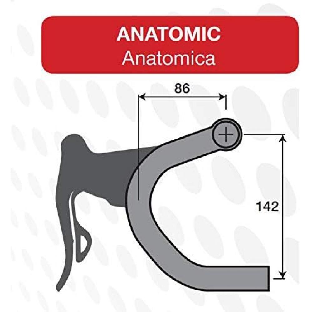 Deda Elementi Handlebar 31.7mm 420mm Drop 142mm Reach 86mm Matte Black Model D1