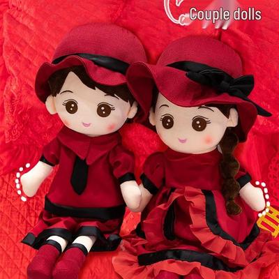 Newlywed Wedding Dolls: Happy Couple Bed Ornaments for Wedding Room Decoration and Gifts