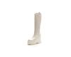Fashion 11CM Microfiber Genuine Leather Platform Wedges Knee High Boots Woman Plush Modern Hidden Heel Winter Autumn Shoes Plush