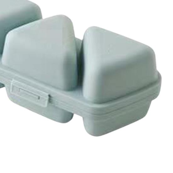 6-in-1 Dreieck Reisbällchenform Bento Box und Sushi Maker Spülmaschinenfest Lunchbehälter für Onigiri Sushi Seetang Reisbällchen