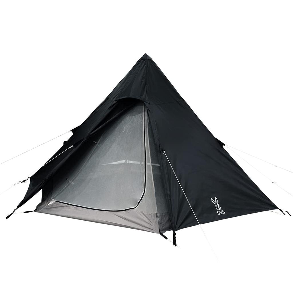 DOD One Pole Telt S for 3 personer Oppbevaring enkel [kompakt og oppsett] T3-44-BK