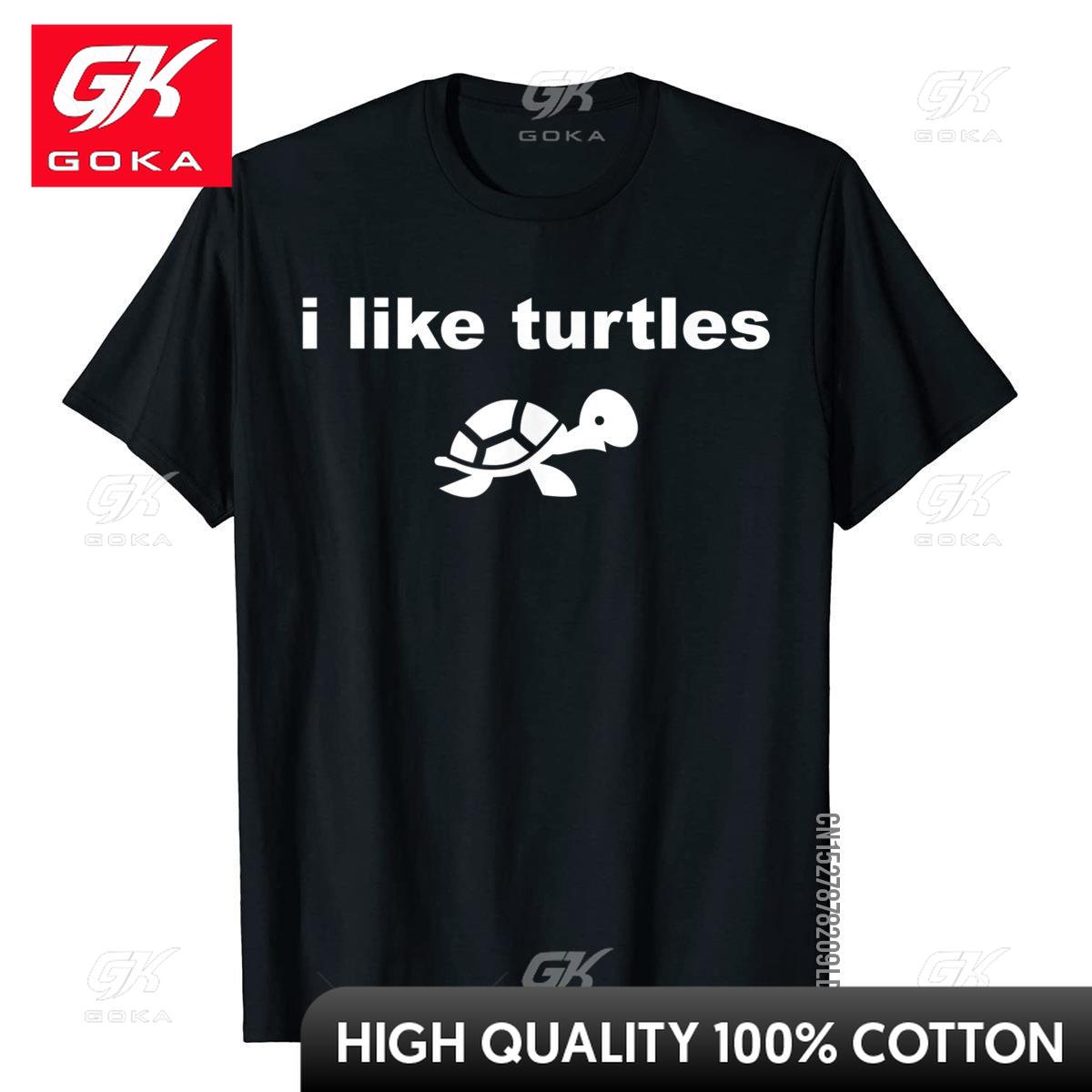 

I Like Turtles Cute Funny Turtle Pet Shirt Tshirts Unisex Tops Tees Hot Sale Outdoor Cotton Unisex T Shirts 2023 New Clothes S
