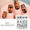 kads Halloween Serie 11 Design Neglekunst Mal Bilde Mal Neglestemplingsplater Stensiler Verktøy