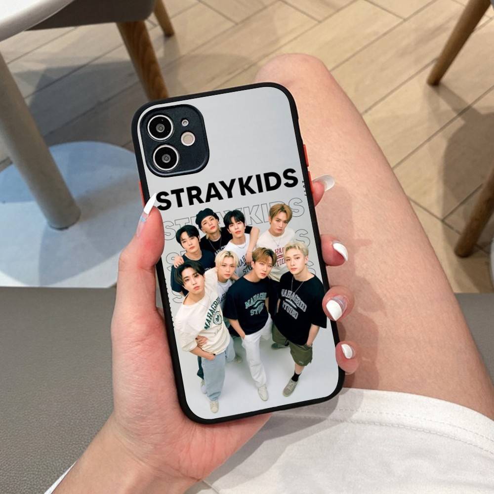 1pc Cool Kpop Singer S-stray K-kids Phone Case For IPhone 14 11 12 13 Mini Pro Max 8 7 Plus X XR XS MAX Translucent Matte Cover