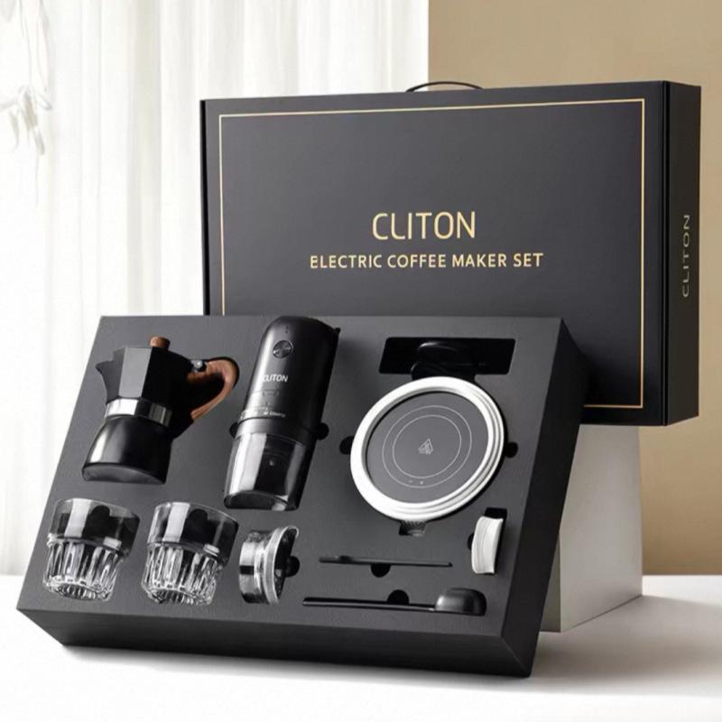 Cliton Portable Italian Espresso Capsule Machine - Semi-Automatic Moka Pot