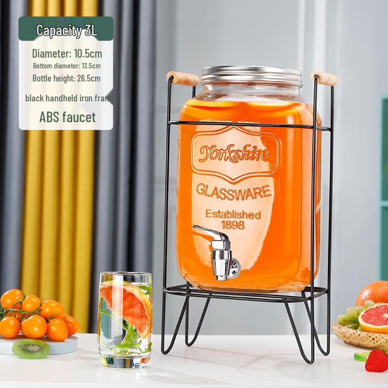 Cola Beverage Bucket with Faucet - Ideal for Lemon Juice, Fruit Tea, Cocktails, and Cold Water
