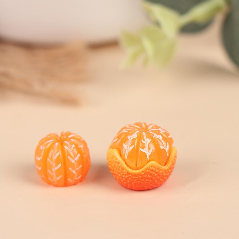 1:6/1:12 Dukkehus Mini Oransje Modell Mat Lek DIY Kjøkken Supermarked Dekor