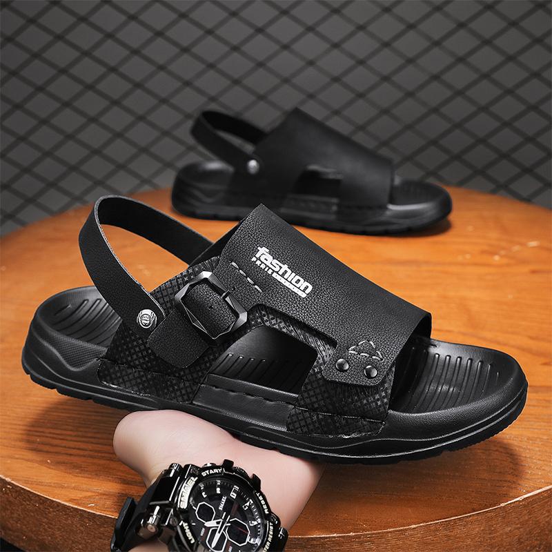 Fashion CYYTL Mens Slippers Casual Shoes Beach Summer Sandals Outdoor Slides Walking Comfort Leather Luxury Designer Lightweight Fashion