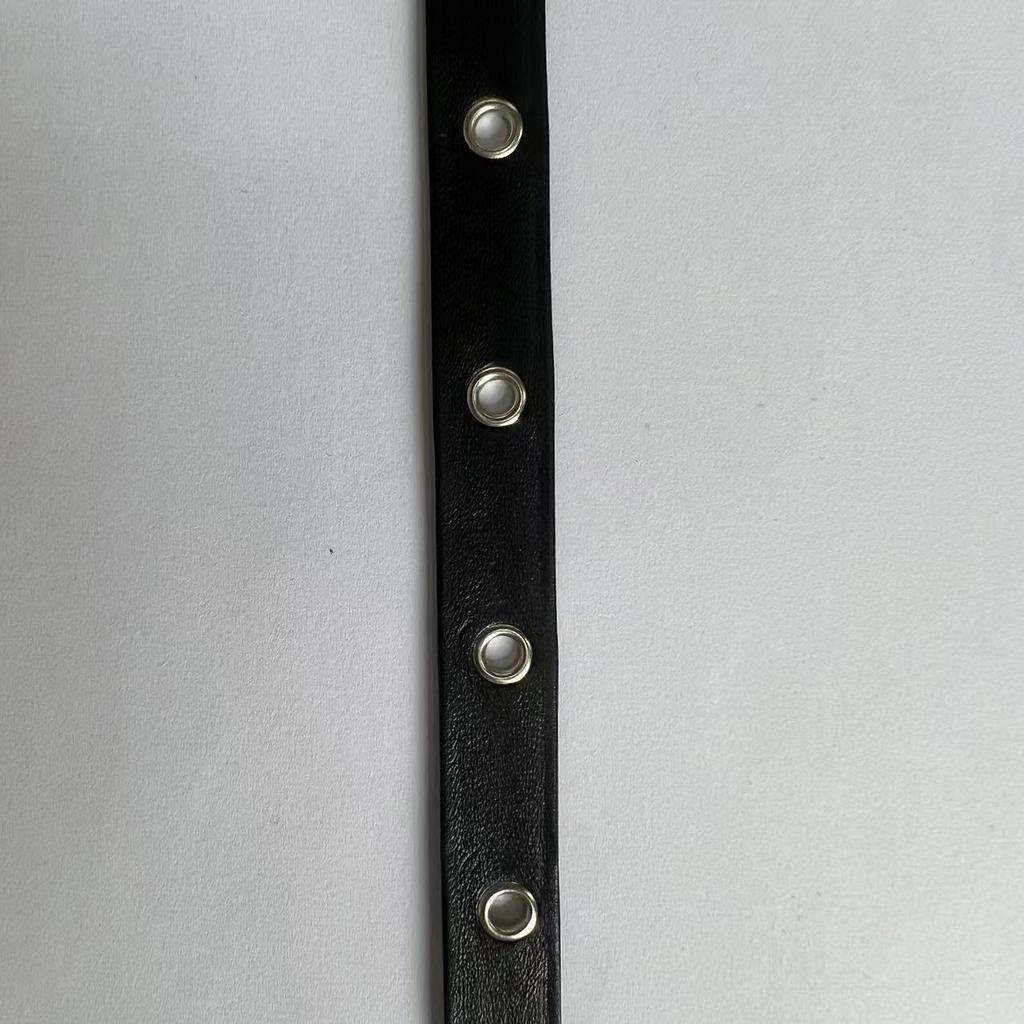 Composite Leather, Claw Nails, Rivets, Steam Eyes, Black Pu Leather Rope, Corns, Webbing, Clothing Accessories, Handmade Diy