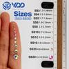 VDD 002 Jet Crystal Non-Hotfix Rhinestones Nail Art Accessories Stones Wedding Dress Decoration Nail Stickers Nail Art