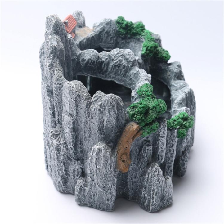 Dekoracyjna doniczka z żywicy Imitacja kształtu góry Akcesoria do ogrodnictwa domowego dla sukulentów Dodająca naturalnych klimatów