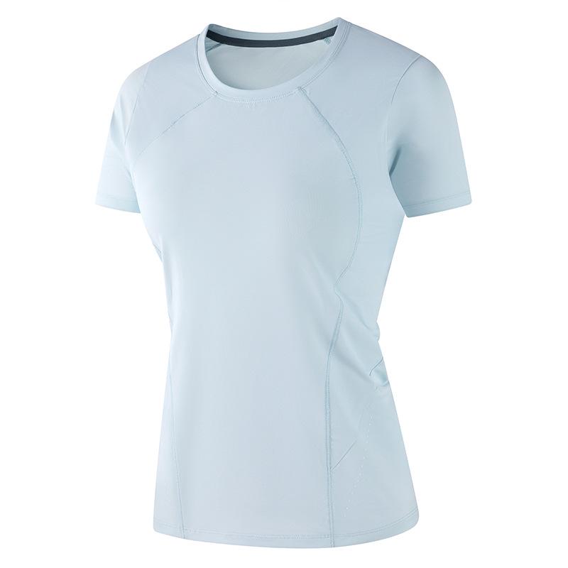 Women s Summer Quick-Dry Breathable Yoga T-Shirt - Ice Silk, Short Sleeve, Round Neck