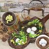 New Round Rattan Bird Nest Easter Handmade DIY Craft Decor Home Window Bird Nest Garden House S S4N6